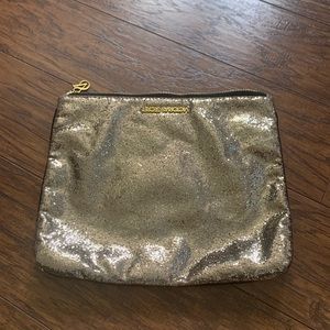 Victoria Secret glitter gold pochette clutch xmas